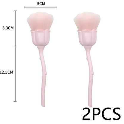 Rose-Shaped Nail Dust Cleaning Brush