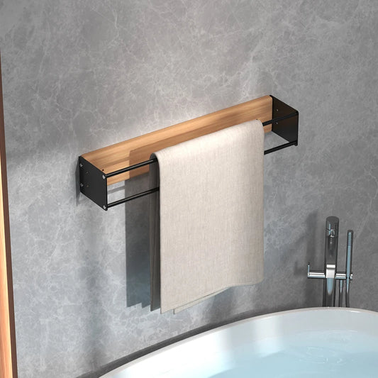 Wall Mounted Wooden Towel Rack