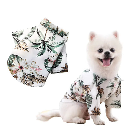 Hawaiian Beach Pet Vest – Breathable Summer Dog & Cat Shirt