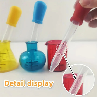 4 Colored Measuring Cups For Science Experiments