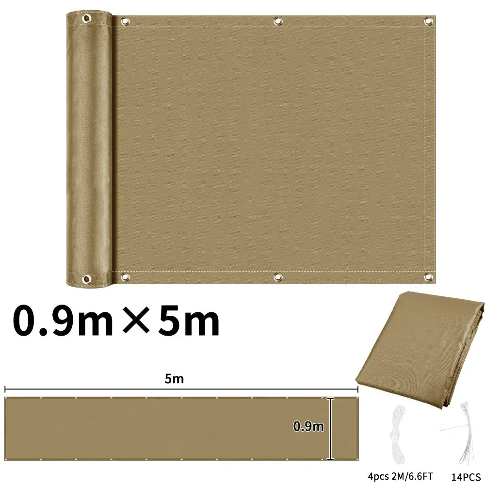 Waterproof Balcony Privacy Screen Cover