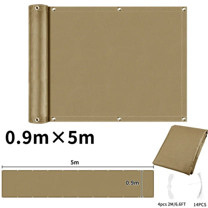 Waterproof Balcony Privacy Screen Cover