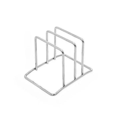 Stainless Steel Cutting Board & Pot Lid Rack