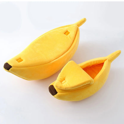 Funny Banana Pet Bed House for Cats & Small Dogs