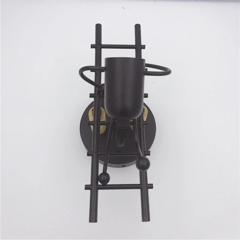 Vintage Industrial Wooden Wall Lamp – Creative E27 Wall Sconce
