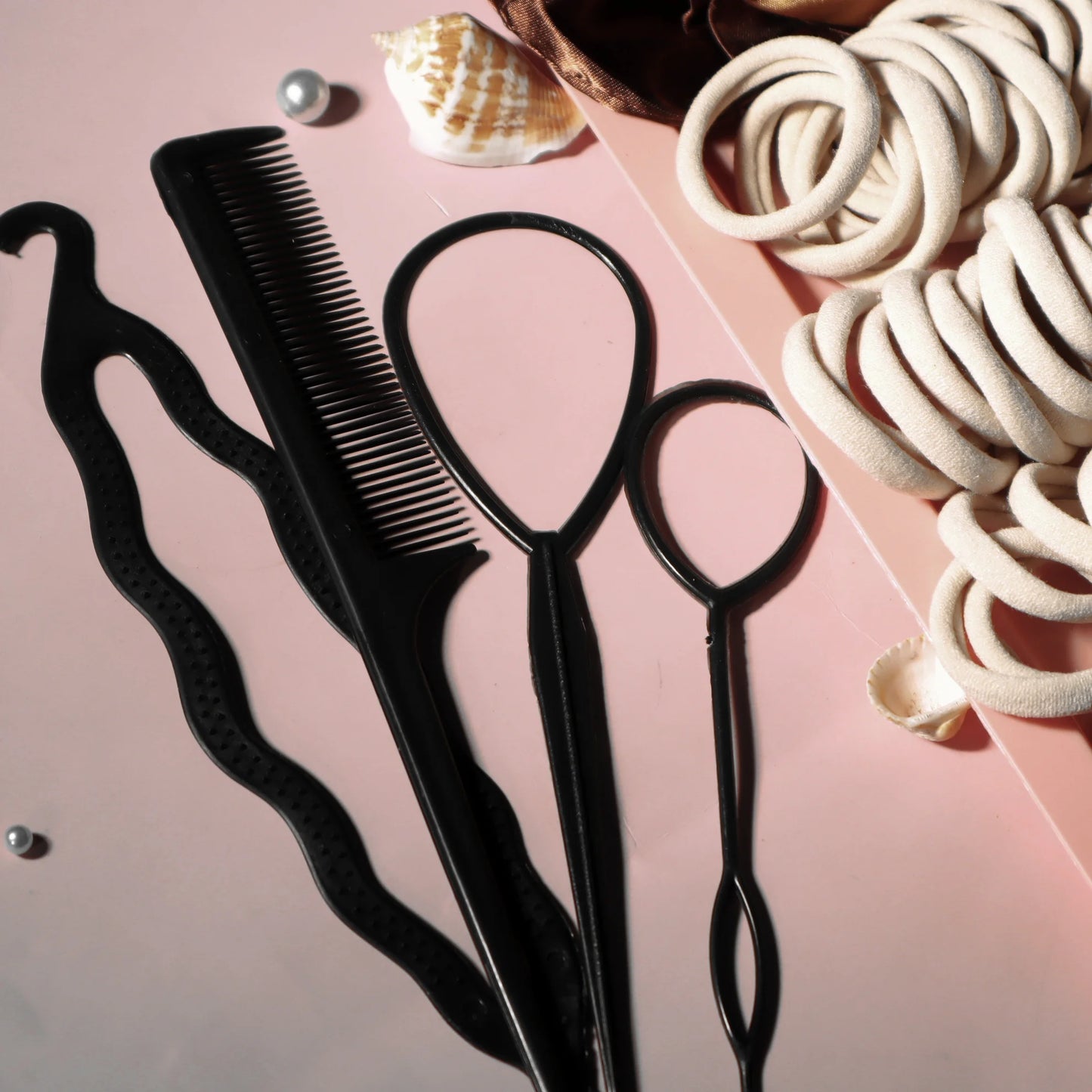 Brown Hair Accessories Set