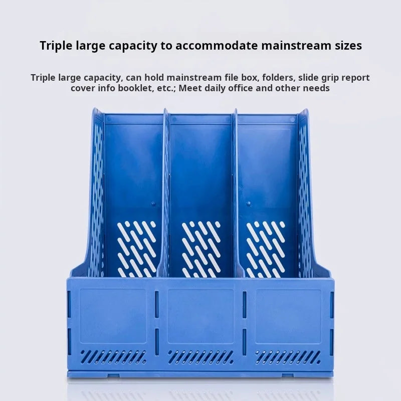 Large-Capacity Desktop File Rack for Document Organisation