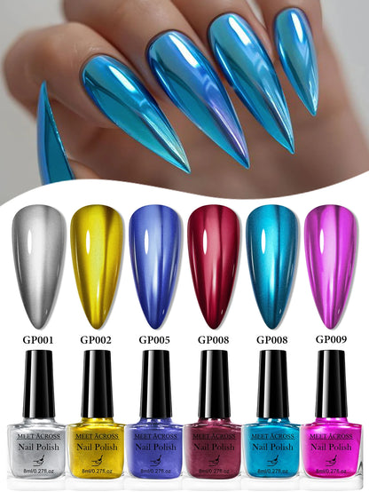 Mirror Metallic Nail Polish Set