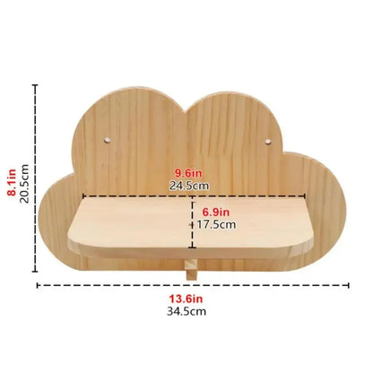 Wooden Wall-Mounted Cat Climbing Shelves & Play Set