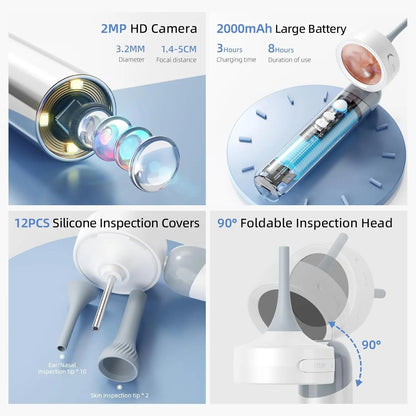 HD Digital Ear Camera Otoscope with Display