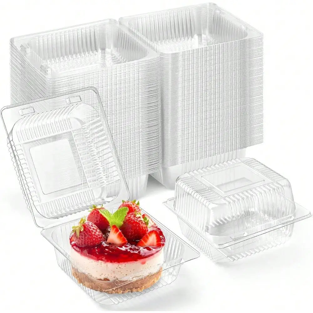 Clear Square Dessert & Food Containers