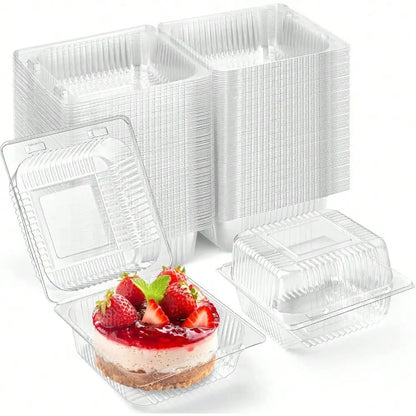 Clear Square Dessert & Food Containers