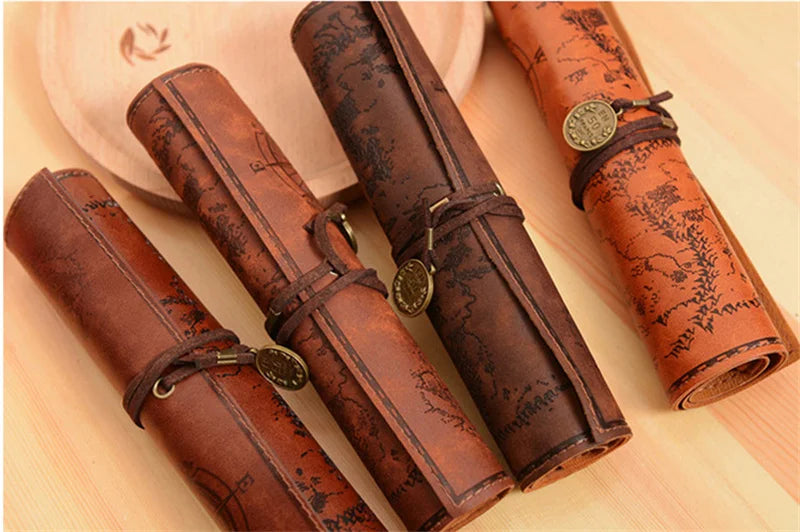 Vintage Retro Treasure Map Pencil Cases