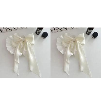 Korean Satin Bowknot Hair Clip