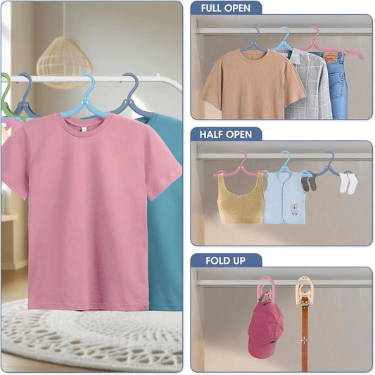 Portable Foldable Travel Hangers Set