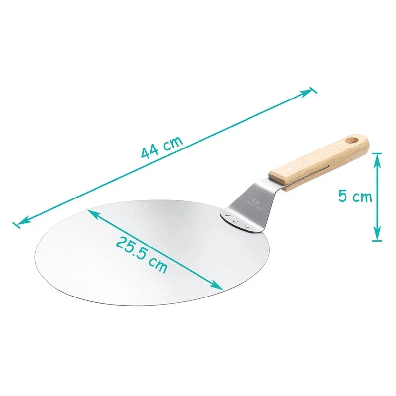 Stainless Steel Pizza Peel with Wooden Handle