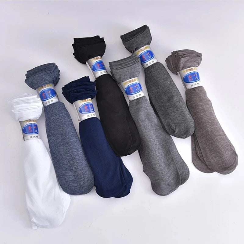 Men’s Breathable Bamboo Fiber Crew Socks 10 Pairs