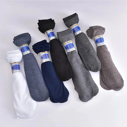 Men’s Breathable Bamboo Fiber Crew Socks 10 Pairs