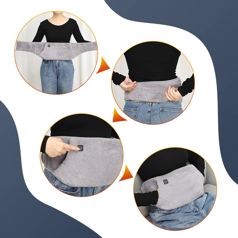 USB Heated Waist & Hand Warmer Belt
