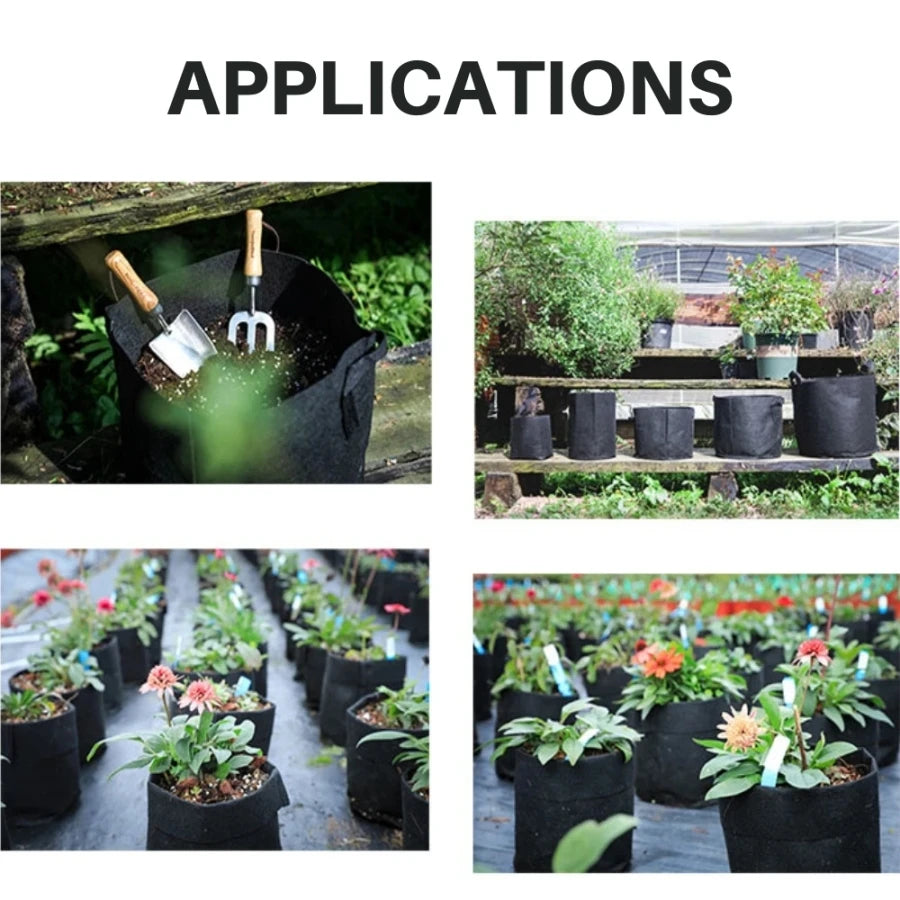 Fabric Grow Bags for Vegetables, Flowers & Herbs