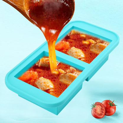 Silicone Freezer Meal Preparation  Molds