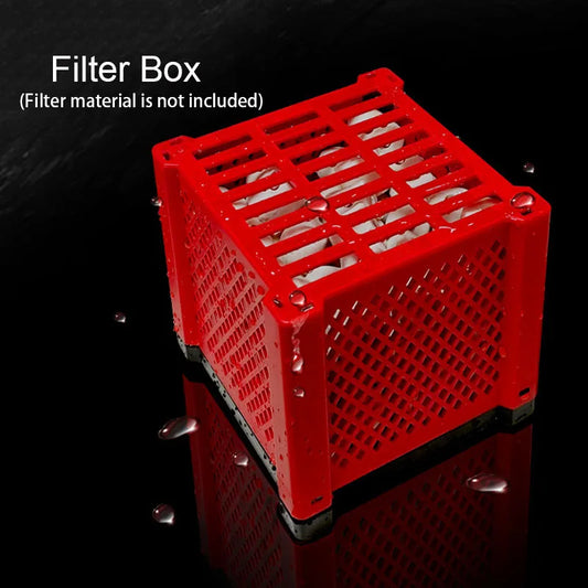 Stackable PVC Aquarium Filter Box for DIY Filter Media