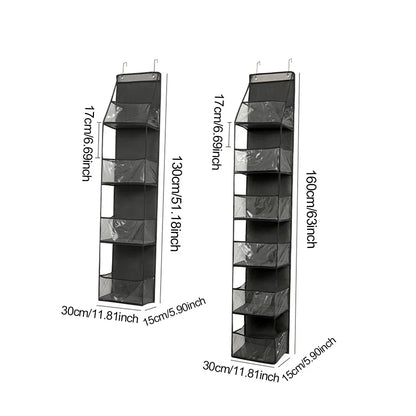 4/6-Tier Hanging Fabric Storage Organiser