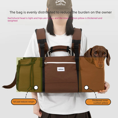 Dachshund Dog Backpack Carrier – Extended Travel Bag