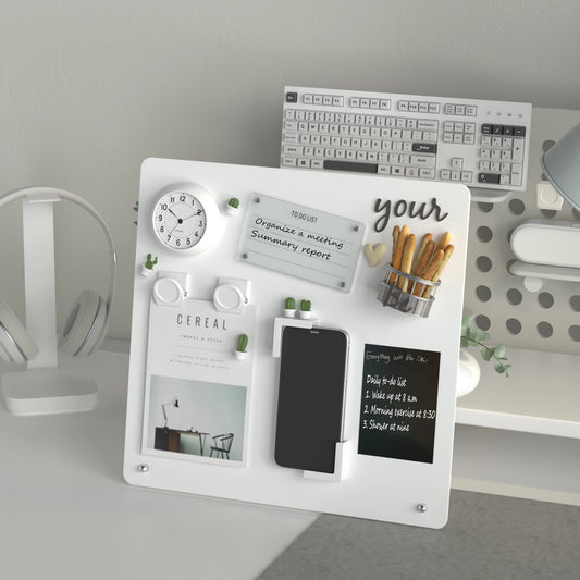 Magnetic Tabletop Bulletin Board with Stand