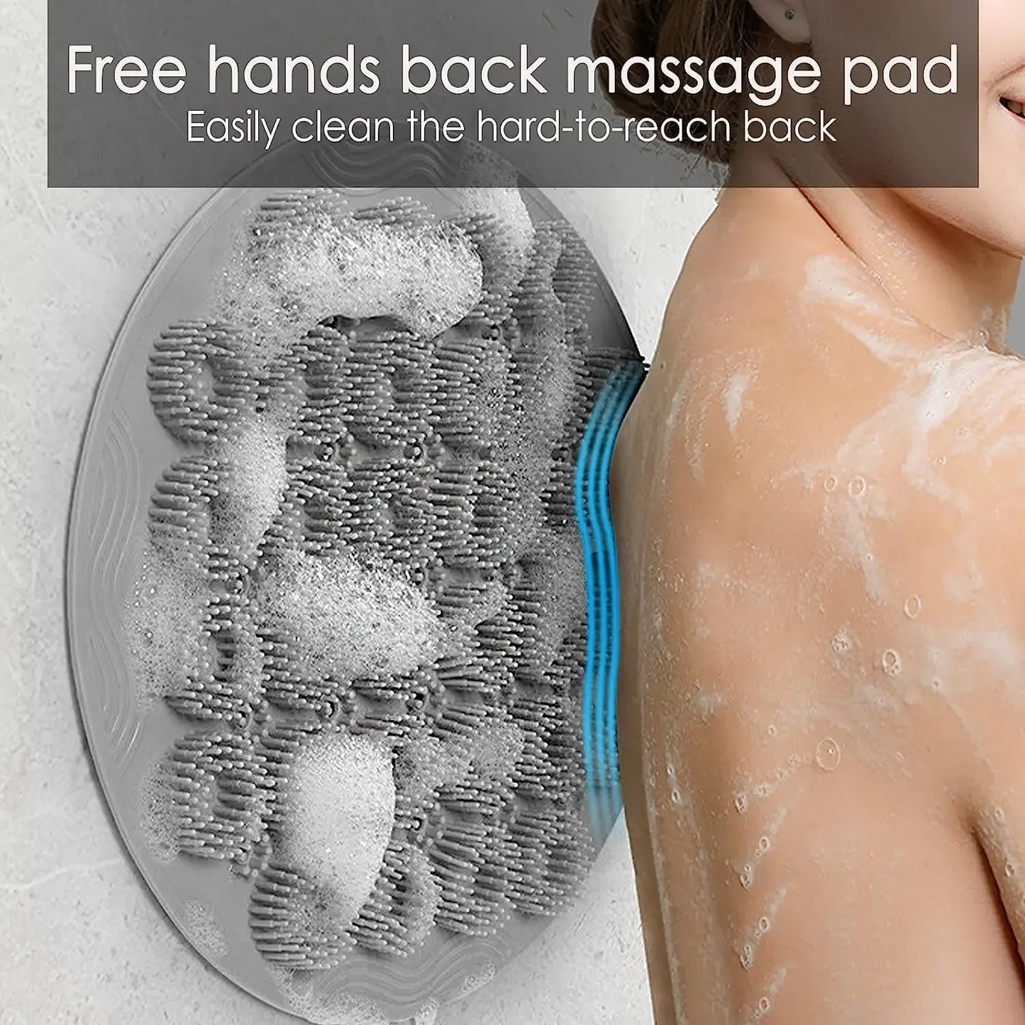 Hands-Free Silicone Back & Foot Shower Scrubber
