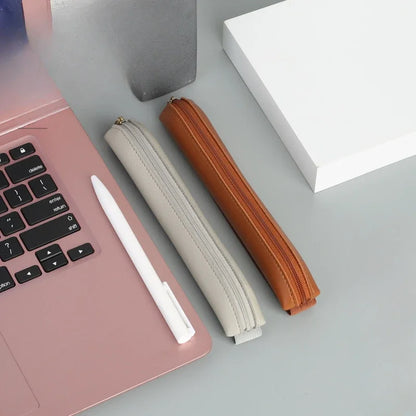 Leather Pen Holder Strap Pouch