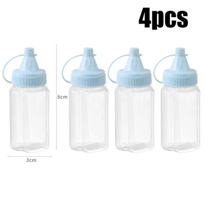 4-Pack Mini Sauce Squeeze Bottles