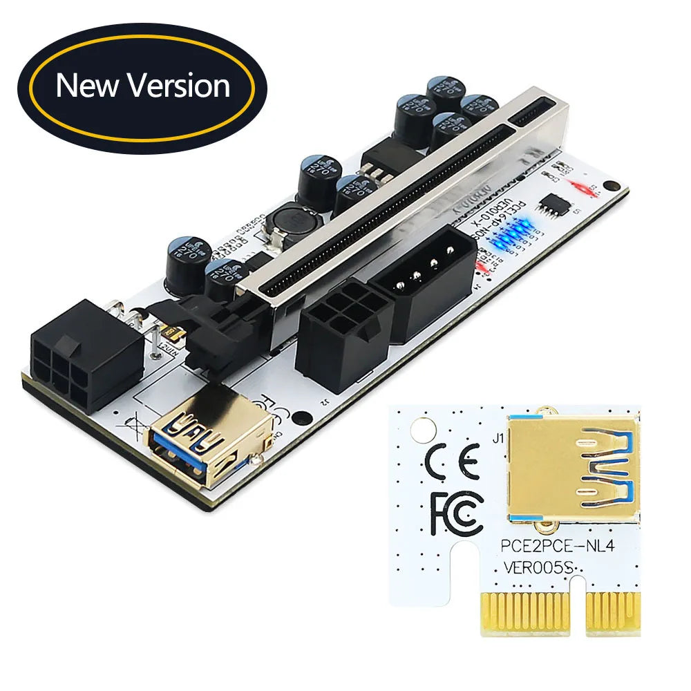 PCIe x16 GPU Riser Card with USB 3.0 Cable