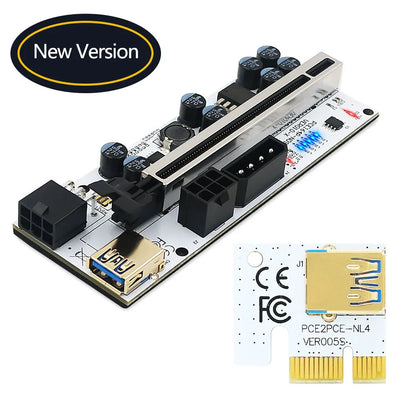 PCIe x16 GPU Riser Card with USB 3.0 Cable