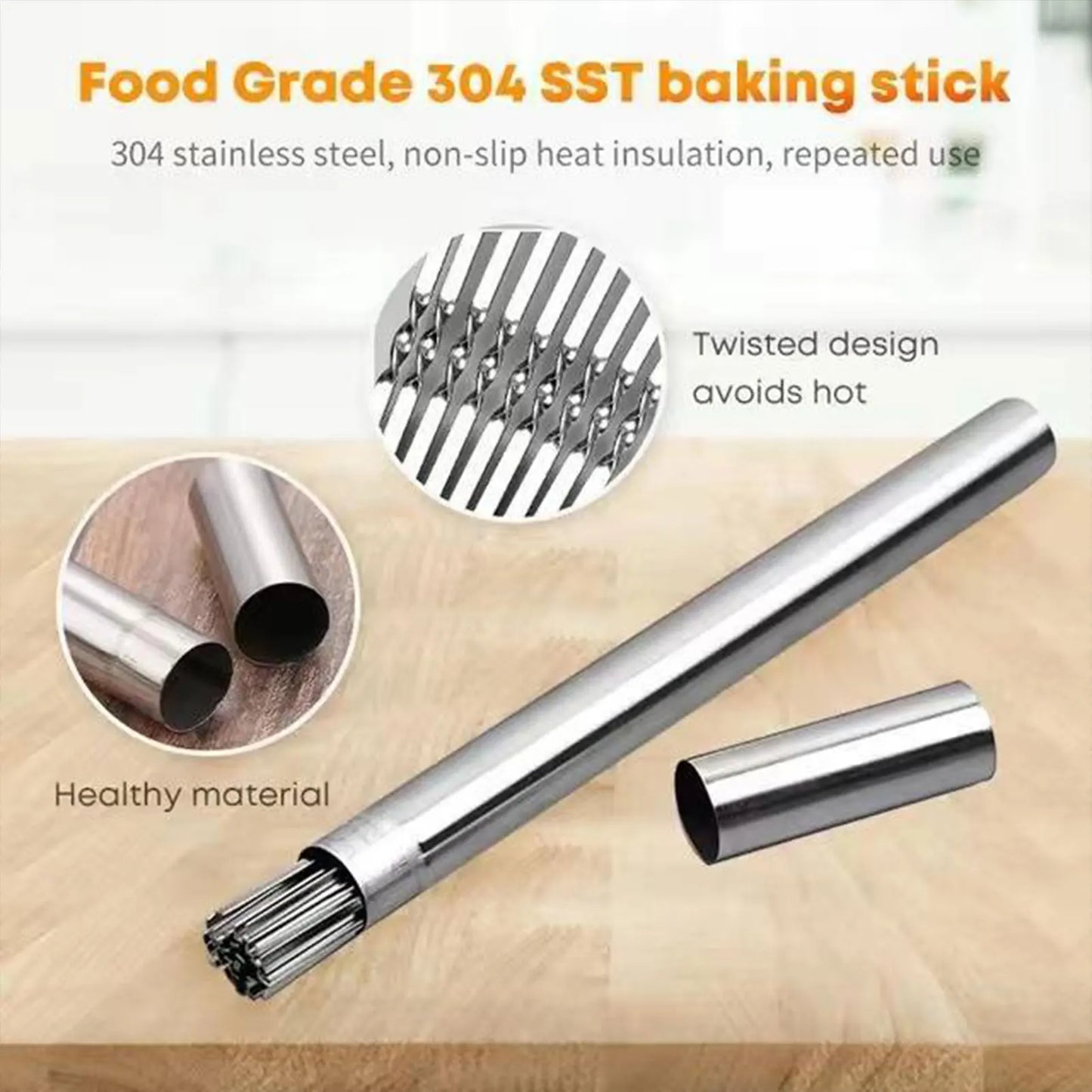 Stainless Steel BBQ Skewer Set with Storage Tube