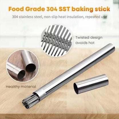 Stainless Steel BBQ Skewer Set with Storage Tube