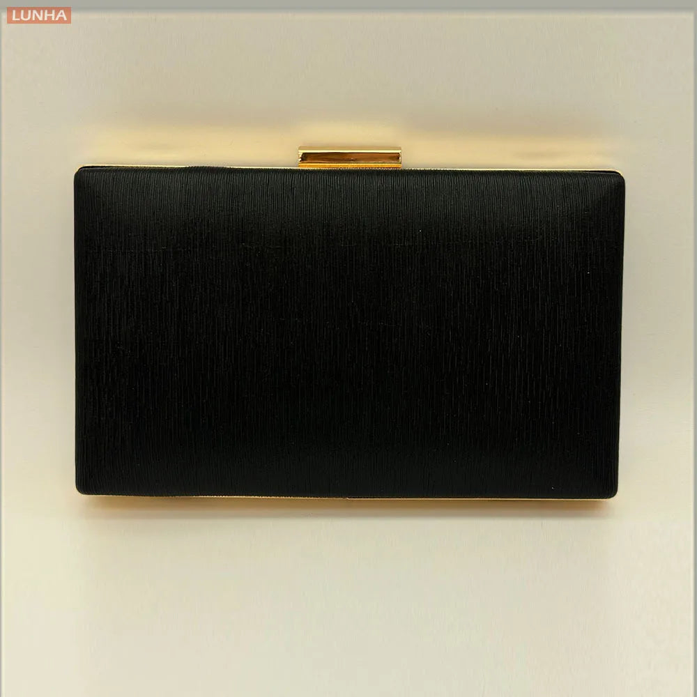 Vintage Metallic Box Clutch Bag