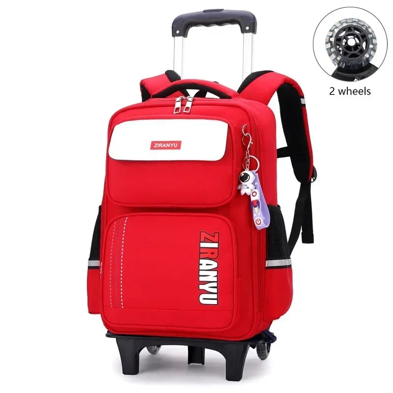 Rolling School Backpack with Wheels for Kids