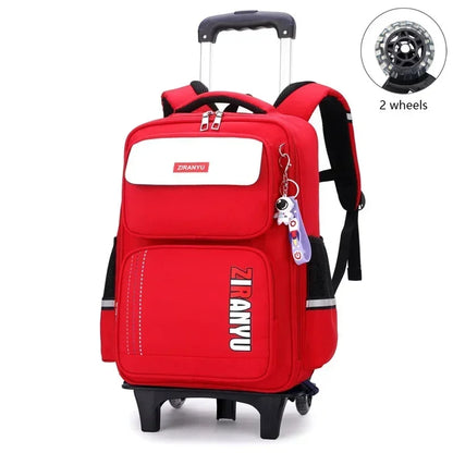 Rolling School Backpack with Wheels for Kids