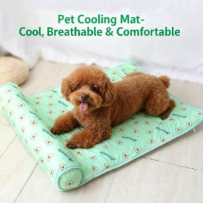 Cooling Silk Pet Mat for Dogs & Cats