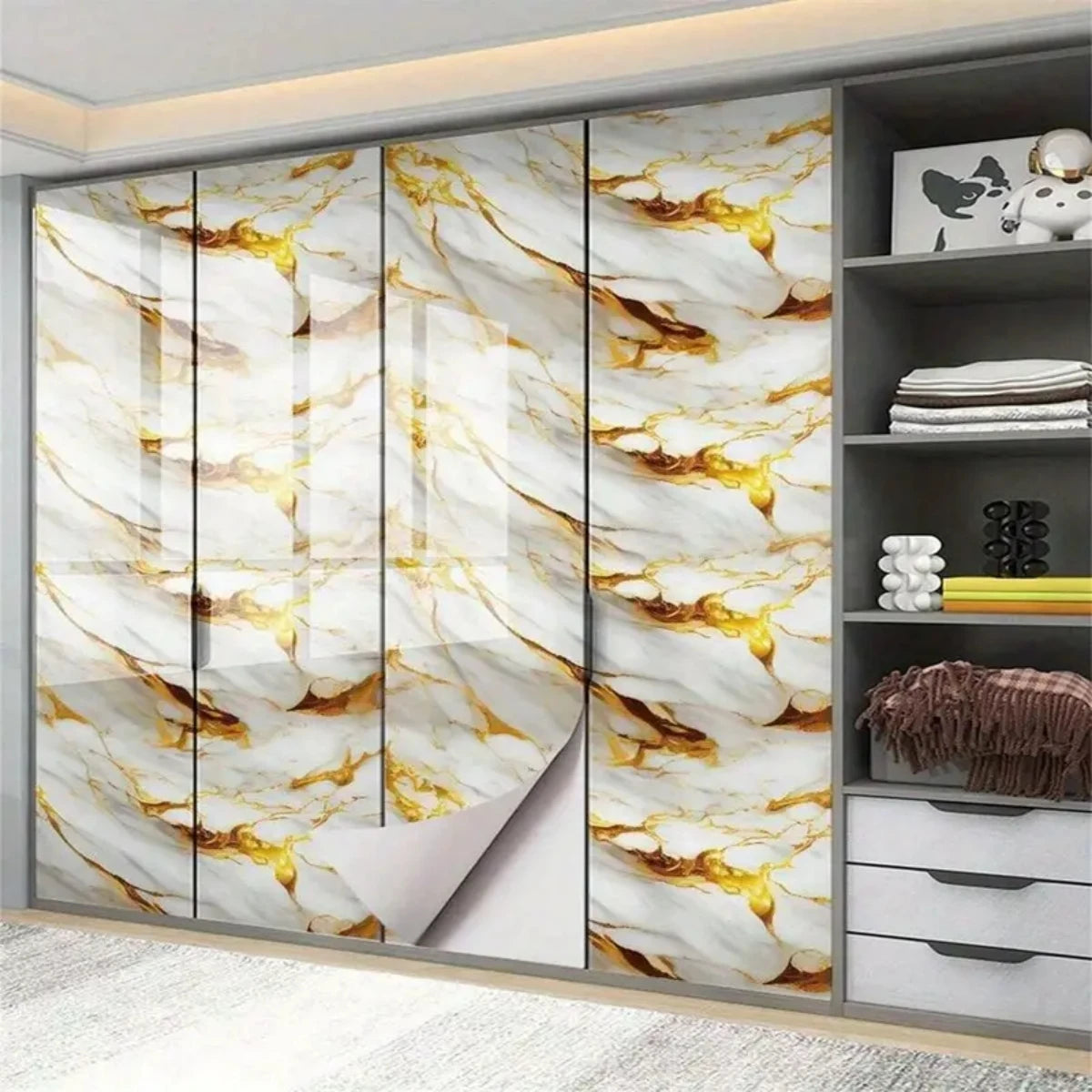 Marble Self-Adhesive Kitchen Renovation Film