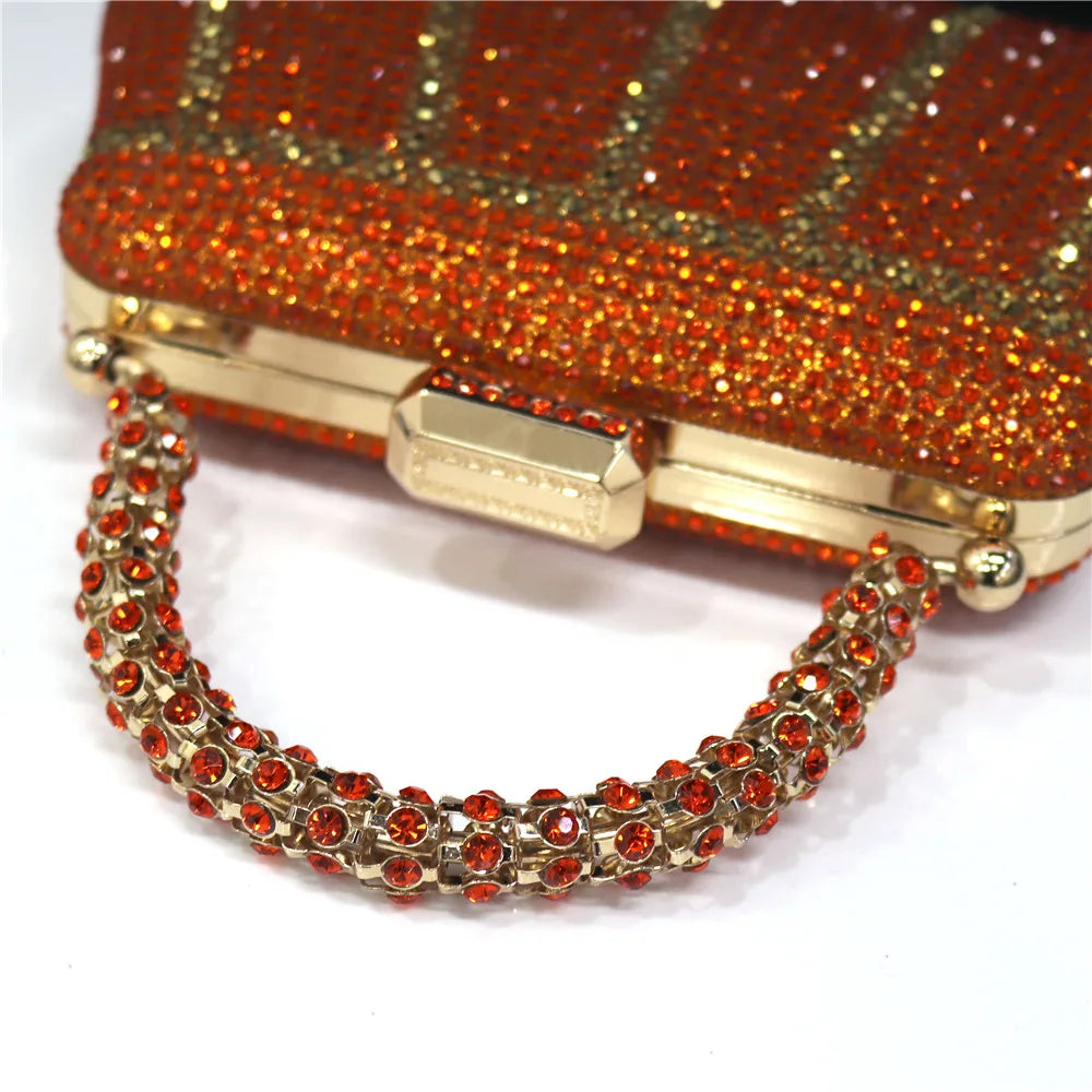 Luxury Rhinestone Evening Clutch Bag