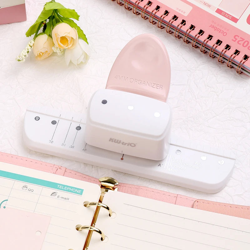 3-Hole Circular Paper Punch for DIY Planners & Notebooks