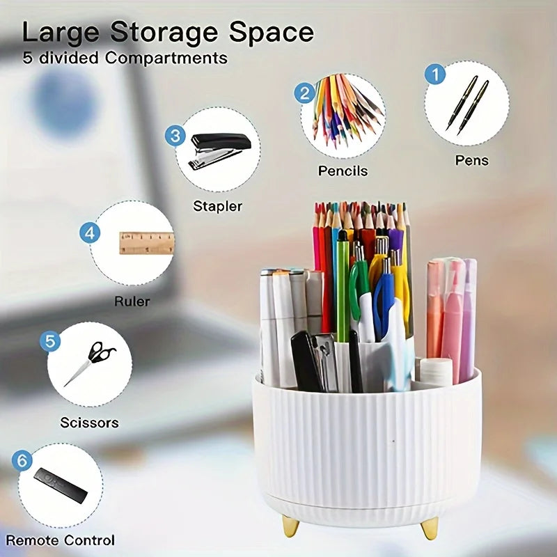 360° Rotating Desktop Pen Organiser