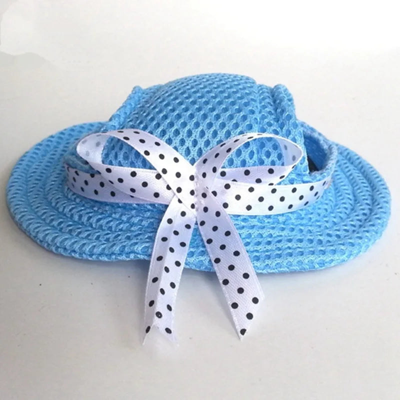 Summer Sunscreen Dog Baseball Cap with Ear Holes