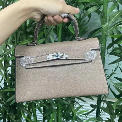 Ostrich Print PU Leather Shoulder Bag