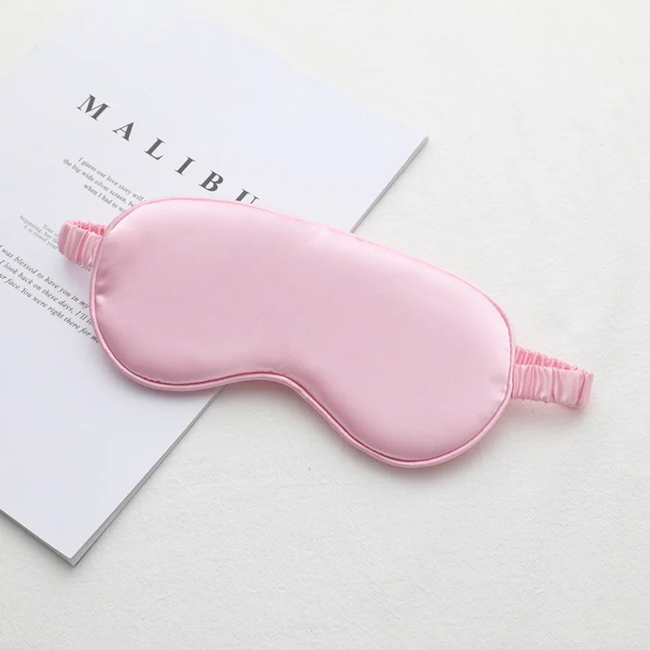Imitation Silk Sleep Eye Mask, Light-Blocking Soft Eyeshade
