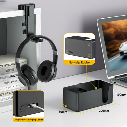 4 in 1 Desk Headphone Hanger Clamp