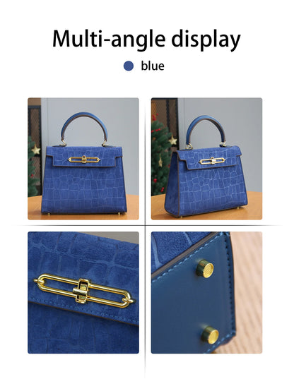 M.T MISS TOTE Leather Box Shoulder Bag