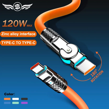 120W USB-C Silicone Cable